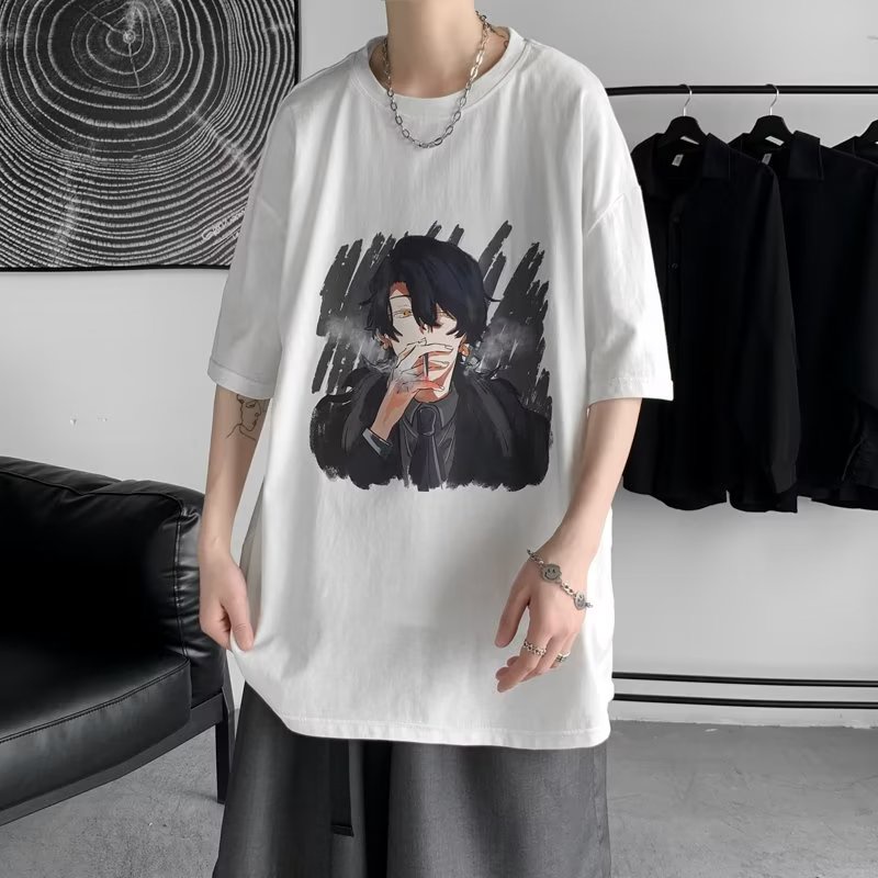 Áo Thun Tay Ngắn Dáng Rộng In Chữ Phong Cách Hip Hop Thời Trang Mùa Hè Cho Nam Và Nữ size M-8XL