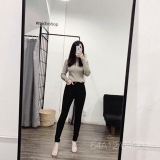 Xả kho - quần tregging nữ zazz 1 cúc vải umi xịn