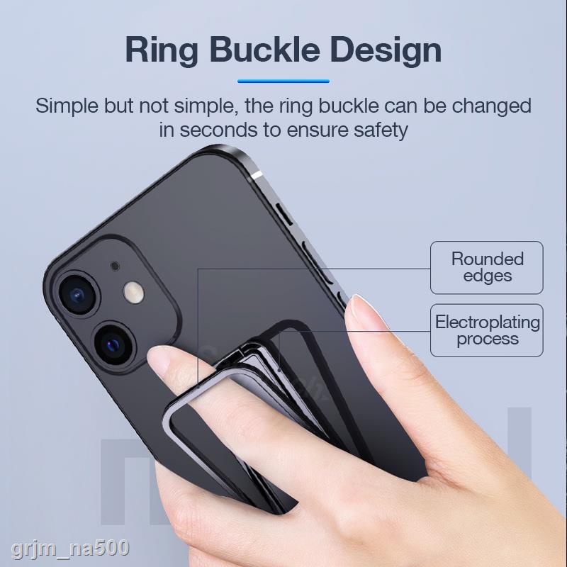 FREE SHIP Sanptoch Slim Gấp Ngón tay đeo nhẫn Giá đỡ điện thoại kim loại siêu mỏng 360 độ cho máy tính bảng điện thoại t