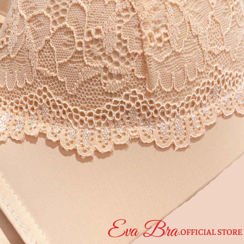 Áo Cúp Ngực EvaBra Ren Không Gọng Siêu Chống Tụt - Siêu Đẩy - Chuẩn Form Cao Cấp AB3332
