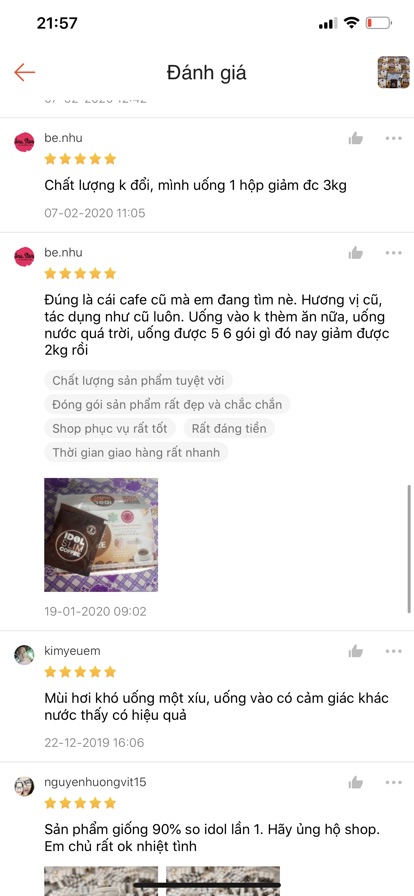 ( CHÍNH HÃNG GIẢM MẠNH ) FREESHIP + GIẢM 10K MÃ YEUCHIN | CAFE IDOL SLIM + coffee giảm 3-5kg sau 10 ngày | BigBuy360 - bigbuy360.vn