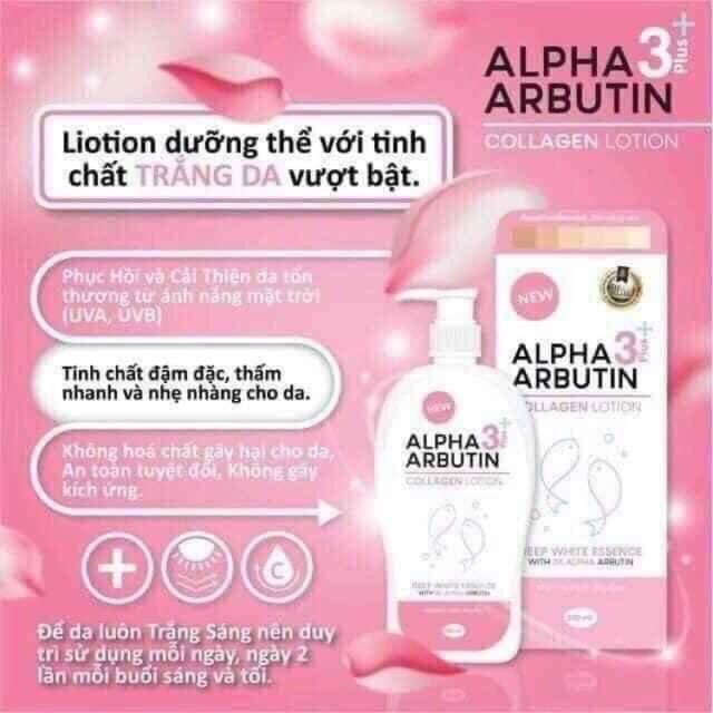 Lotion trắng da Alpha arbutin 3plus