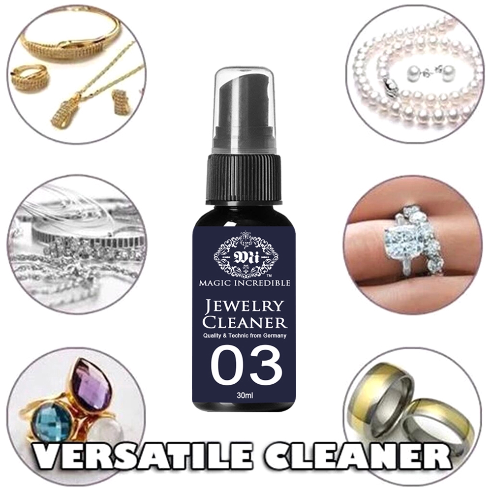 30ml Jewelry Cleaner Ring Care Washing Fluid Multi-Function Purpose Cleaner [LONG]