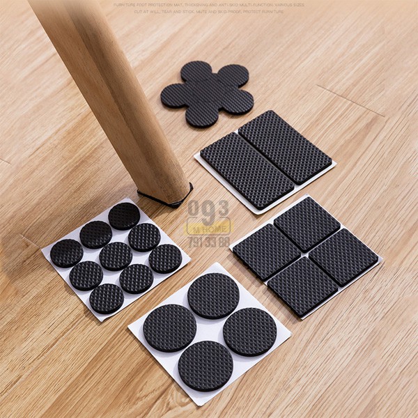 Combo 2 Miếng Dán Cao Su Lót Sàn Chống Trầy 15x10 cm