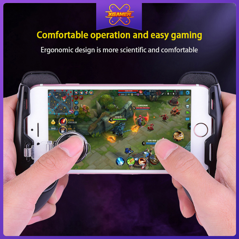 XGamer Portable Gamepad Controller Grip with Joystick gaming Trigger L1R1 Fire Buttons for Mobile Phone game