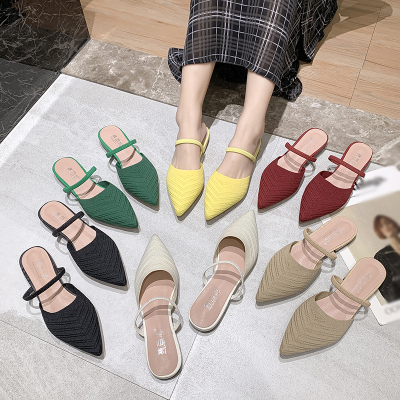 Giày bệt Mules mũi nhọn thời trang cho nữ | BigBuy360 - bigbuy360.vn