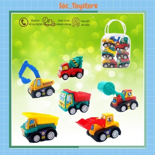 Bộ Đồ Chơi 6 Ô Tô Mini Chạy Đà NHiều Màu Sắc Cho Bé - Chất Liệu Nhựa An Toàn Cho Bé  Sóc_toystore