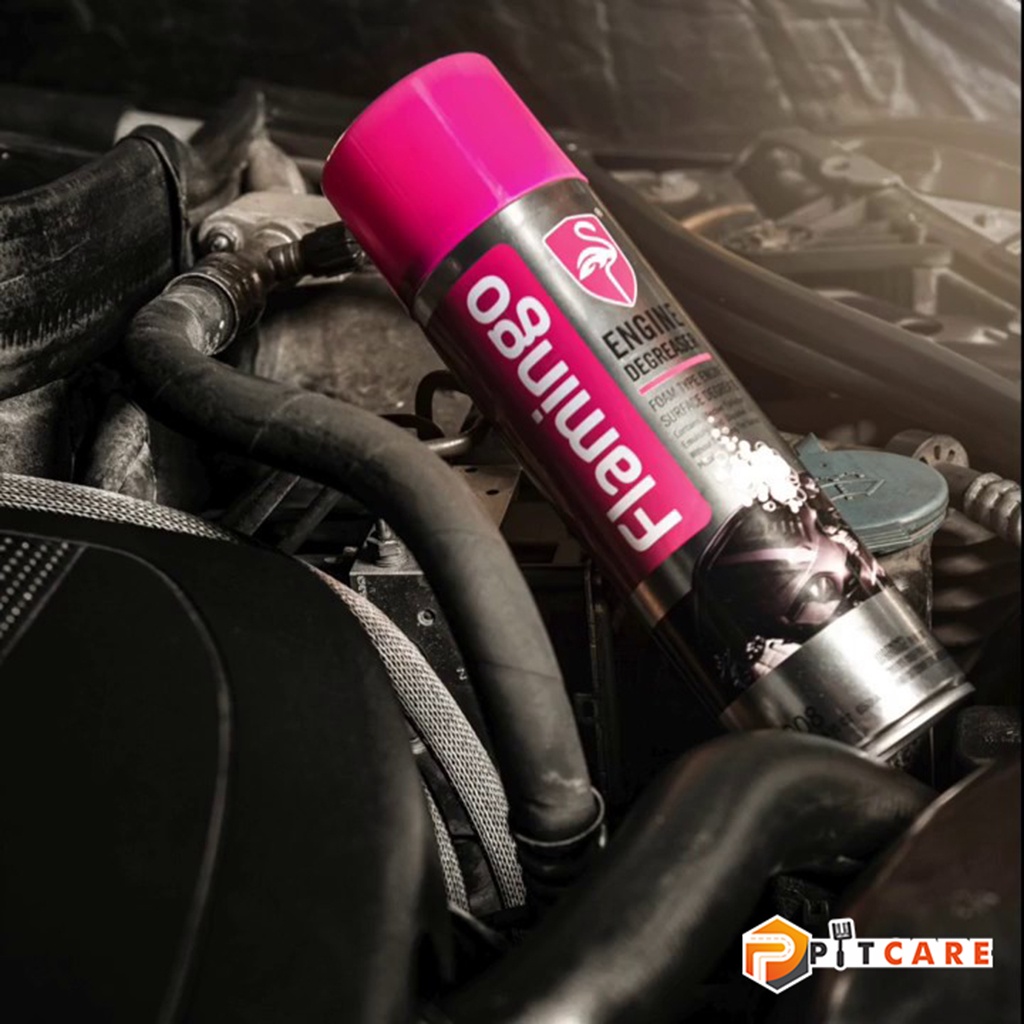 Bình Xịt Vệ Sinh Mặt Máy Khoang Máy Dạng Bọt Flamingo Engine Degreaser F008 650ml
