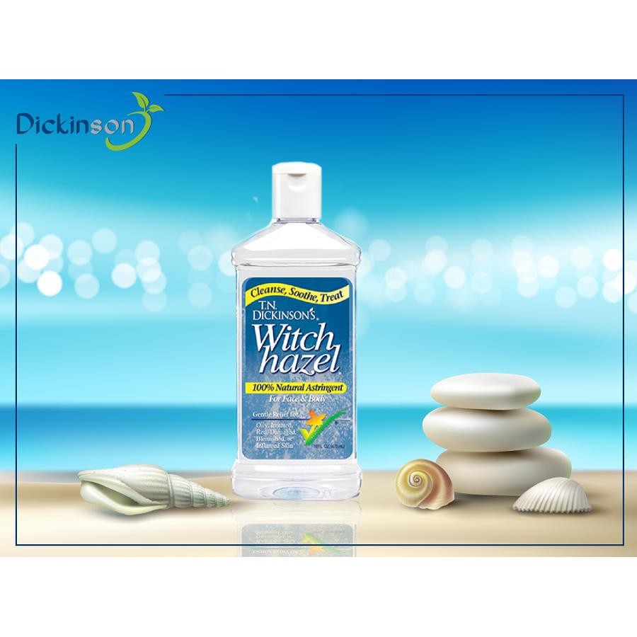 [Chính hãng, Có tem] Nước hoa hồng làm sạch da,se lỗ chân lông T.N Dickinson's Witch Hazel Toner 237ml