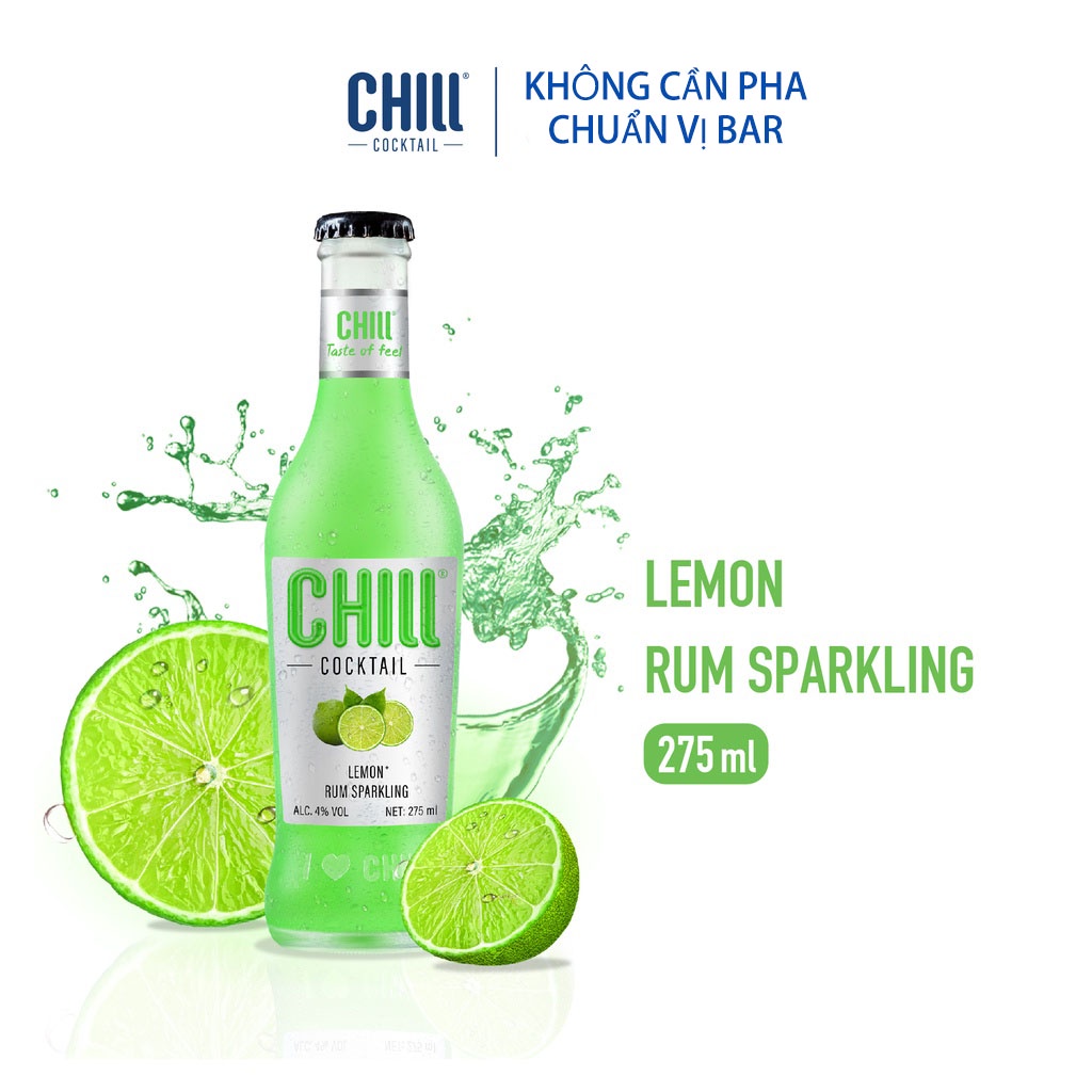 Thùng 6 chai Chill Cocktail Original mix vị 275ml