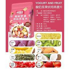 Ngũ Cốc Sữa Chua Hoa Quả Yougurt Fruit Oatmeal Đài Loan 400g - 500g 💝FREESHIP💝 Ngu Coc Sua Chua Mix Hoa Quả Ăn Kiêng