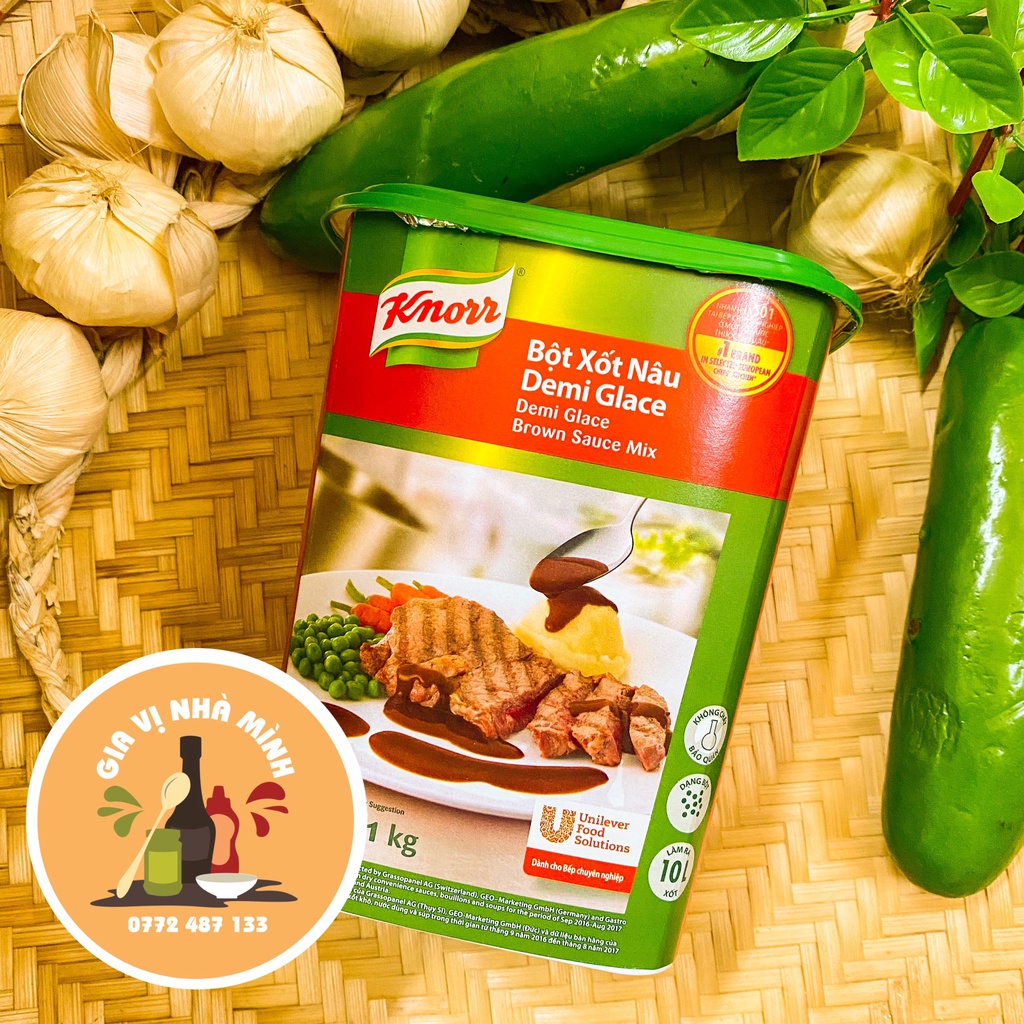 BỘT SỐT NÂU DEMI GLACE KNORR -CHIẾT 500GR - 1KG