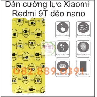 Dán cường lực Xiaomi Redmi 9T(2021) nano trong suốt, siêu bền