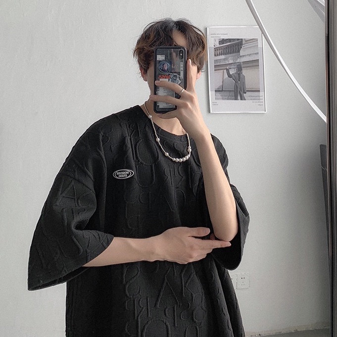 Áo Thun Tay Ngắn Cổ Tròn In Họa Tiết Đơn Giản Thời Trang Mùa Hè Cho Nam