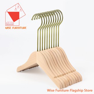 [Mã LIFE1511A giảm 10% đơn 50K] Móc Quần Áo Gỗ Trẻ Em, Móc Áo Gỗ Đầu Tròn Em Bé.