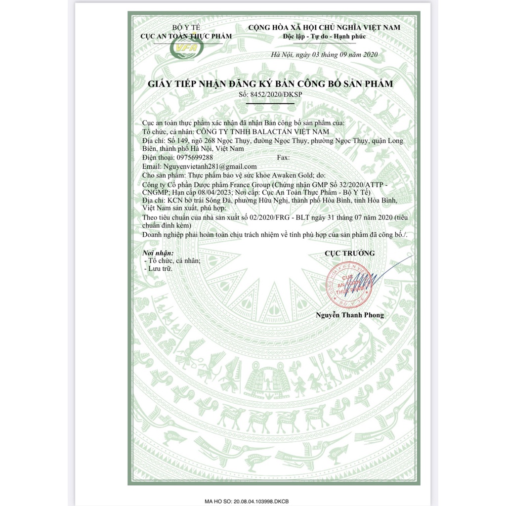 AWAKEN Gold -Sâm Tố Nữ,Tinh chất Mầm Đậu Nành,tăng cường nội tiết tố nữ,bốc hỏa, sạm da,nám da