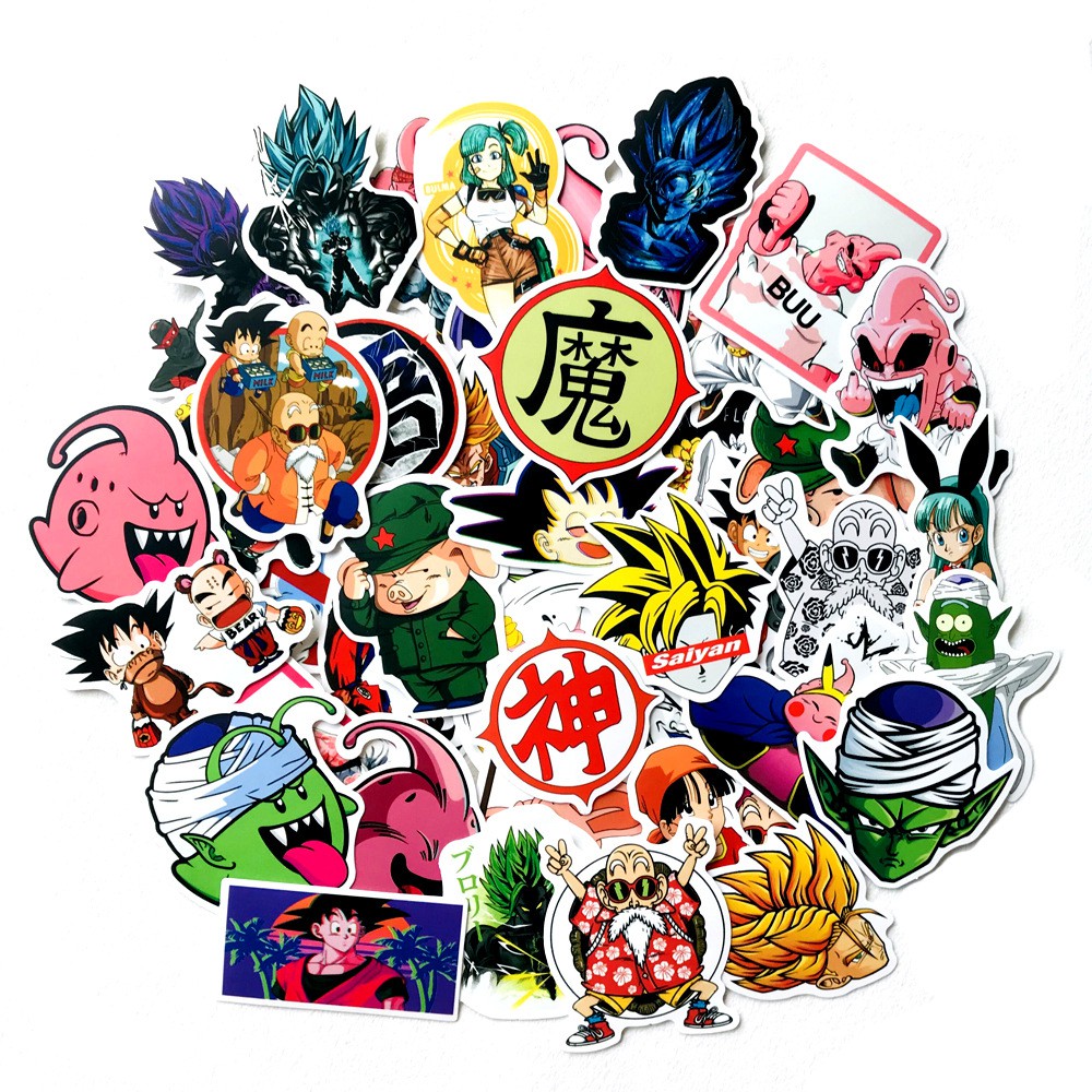 Sticker decal dán PVC cao cấp chống nước dán laptop mũ bảo hiểm điện thoại decal DRAGON BALL A29 - HAMYN