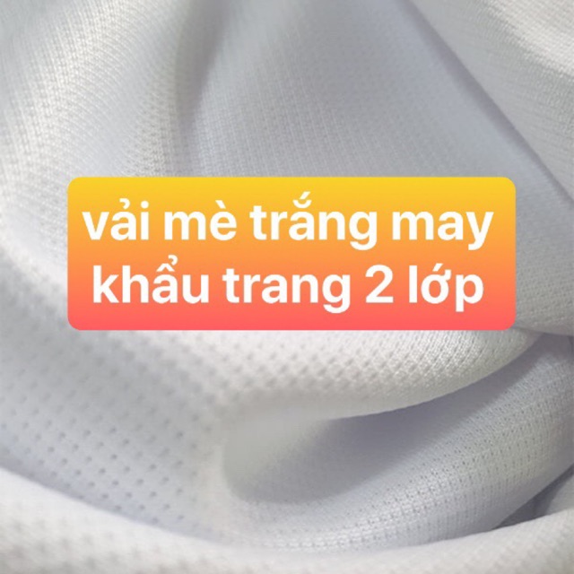 Vải thun mè dày để may khẩu trang 2 lớp, may áo thun, áo ba lỗ - Giá bán mét [khổ vải 1m6]