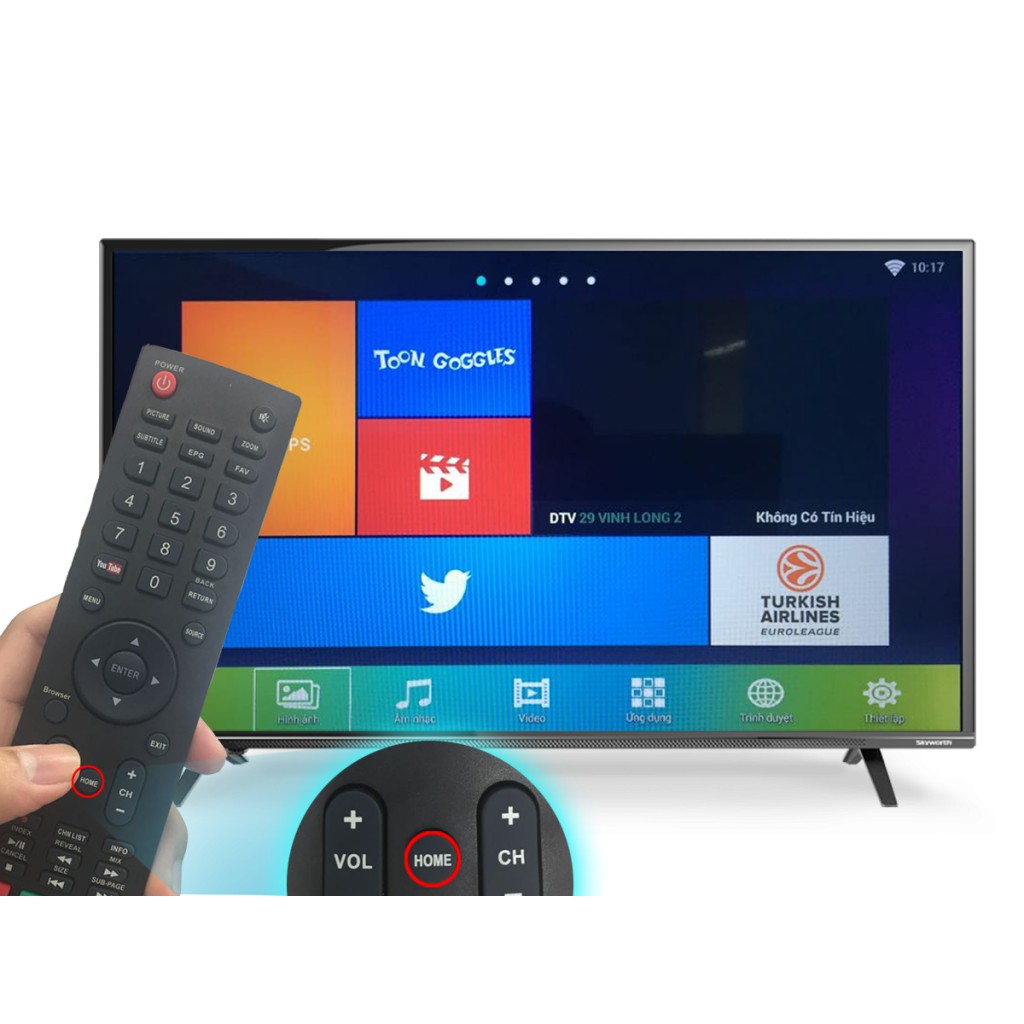 REMOTE ĐIỀU KHIỂN TIVI SKYWORTH SMART/LED/LCD