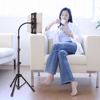 Giá đỡ ba chân mới nhất trên sàn có thể điều chỉnh ống mềm có thể điều chỉnh giá đỡ máy tính bảng cho Ipad Air Pro 12,9 10.5 Giá đỡ điện thoại máy tính bảng cho máy tính bảng 5 đến 13 inch Giá đỡ trực tiếp