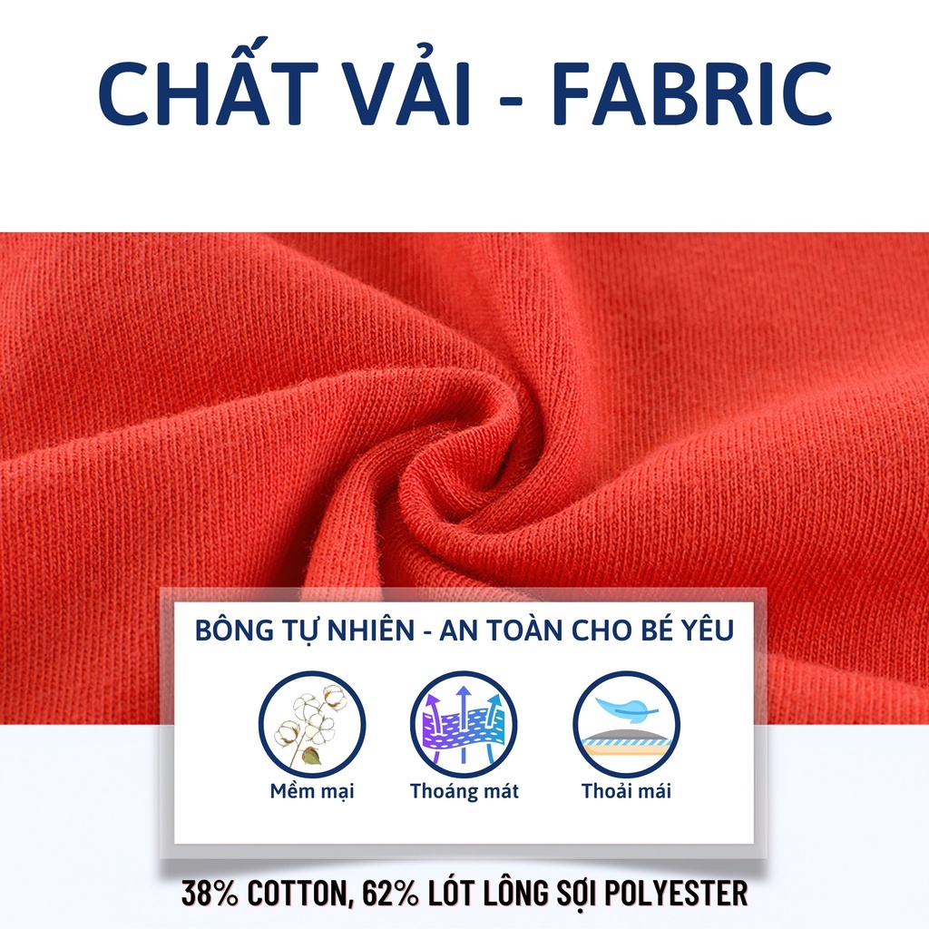 Áo khoác nỉ bé trai bé gái dài tay 27Kids 27Home áo da cá lót lông nam nữ cho trẻ từ 2-10 tuổi GLCO1