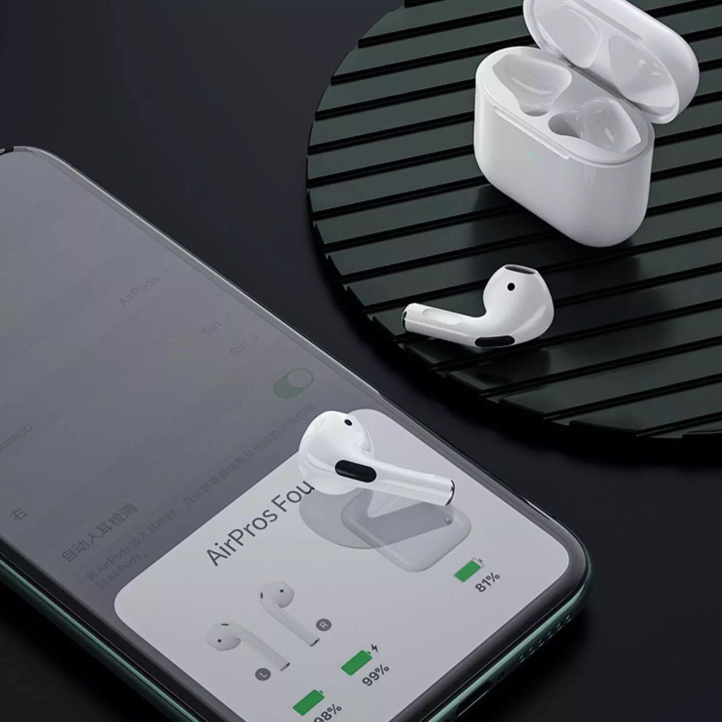 Tai nghe Blutooth Airpod Pro 4 Phiên Bản Nâng Cấp Không Dây Nhét Tai Dành Cho Tất Cả Điện Thoại 5.0 | BigBuy360 - bigbuy360.vn