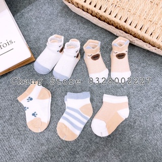 Sét 5 đôi vớ chân cho bé từ 4-8kg