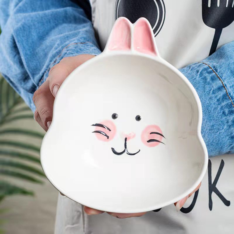 Combo 2 Bát Ăn Cơm Gốm Sứ Cao Cấp Cho Bé Bát Ăn Hình Lợn Dễ Thương