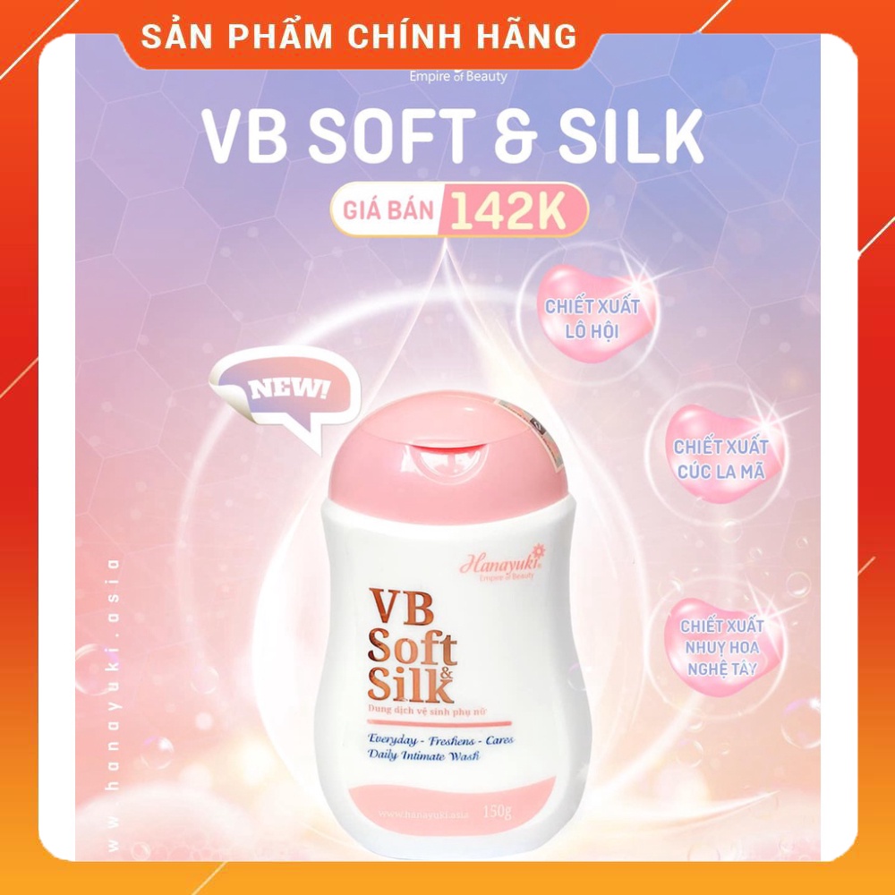 (auth) Dung dịch vệ sinh hồng (VB Hana Soft & Silk )