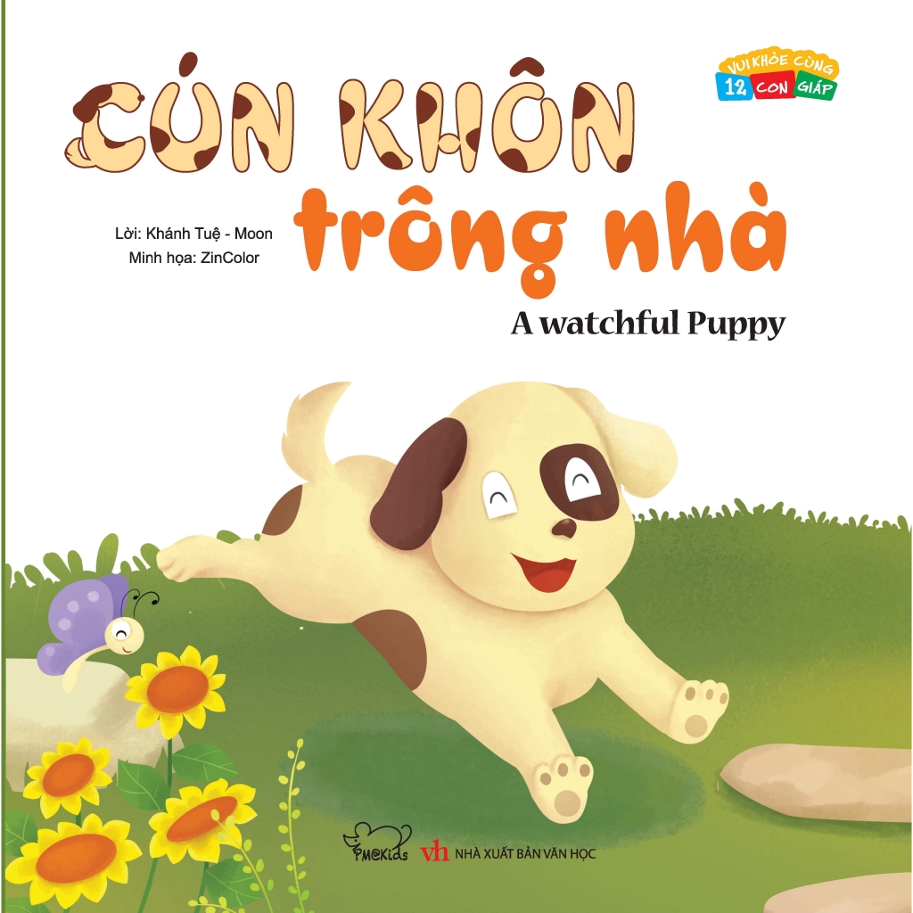 Sách - Cún Khôn Trông Nhà - Vui Khỏe Cùng 12 Con Giáp – Song Ngữ