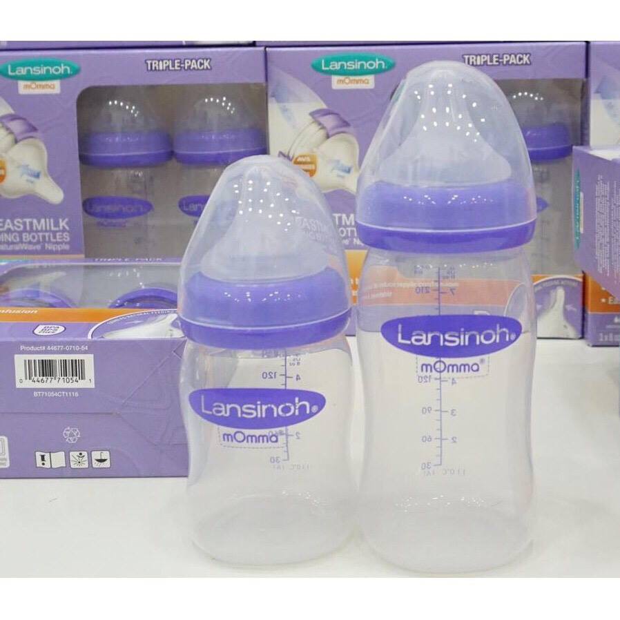 Bình sữa Lansinoh momma 160ml - 240ml