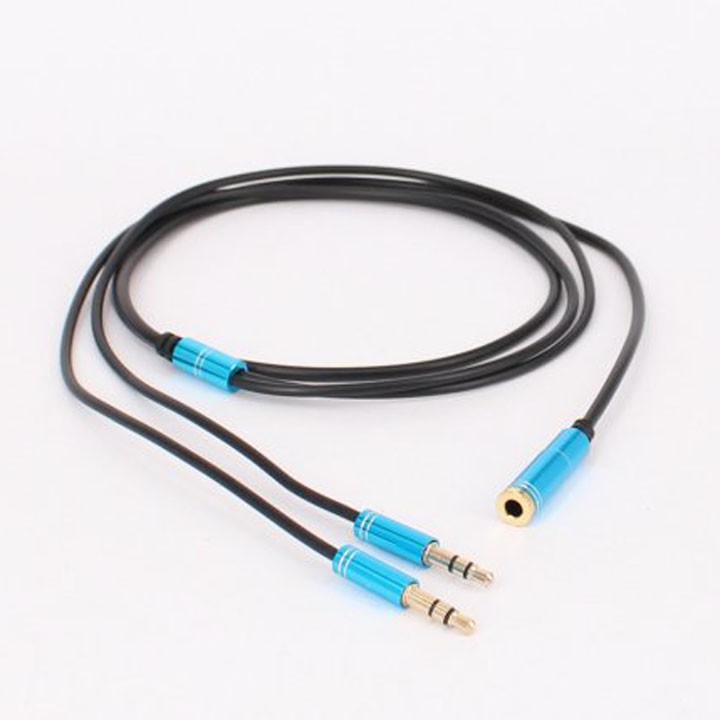 Cáp gộp audio 2 nguồn âm thanh phát đồng thời ra 1 loa tiện lợi