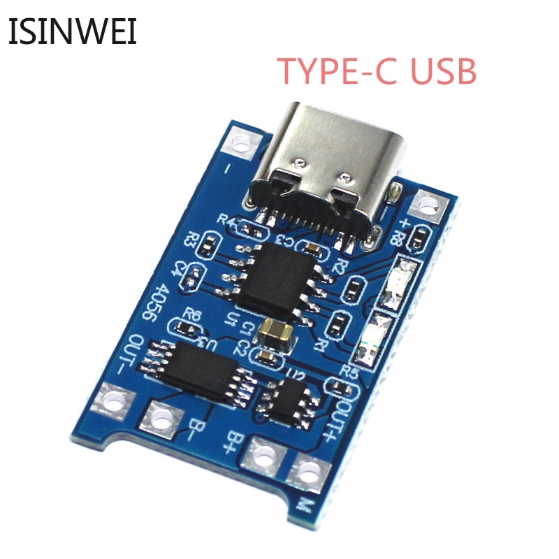 Bảng mô đun sạc pin lithium 5V TP4056 1A có đầu TYPE-C USB 18650