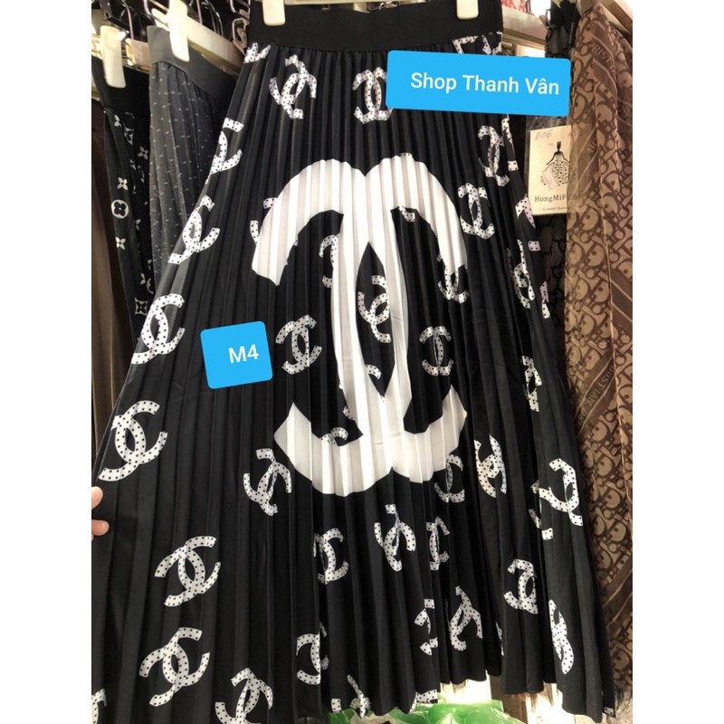 Chân váy xoè dáng dài xếp ly họa tiết đẹp TVCN | BigBuy360 - bigbuy360.vn