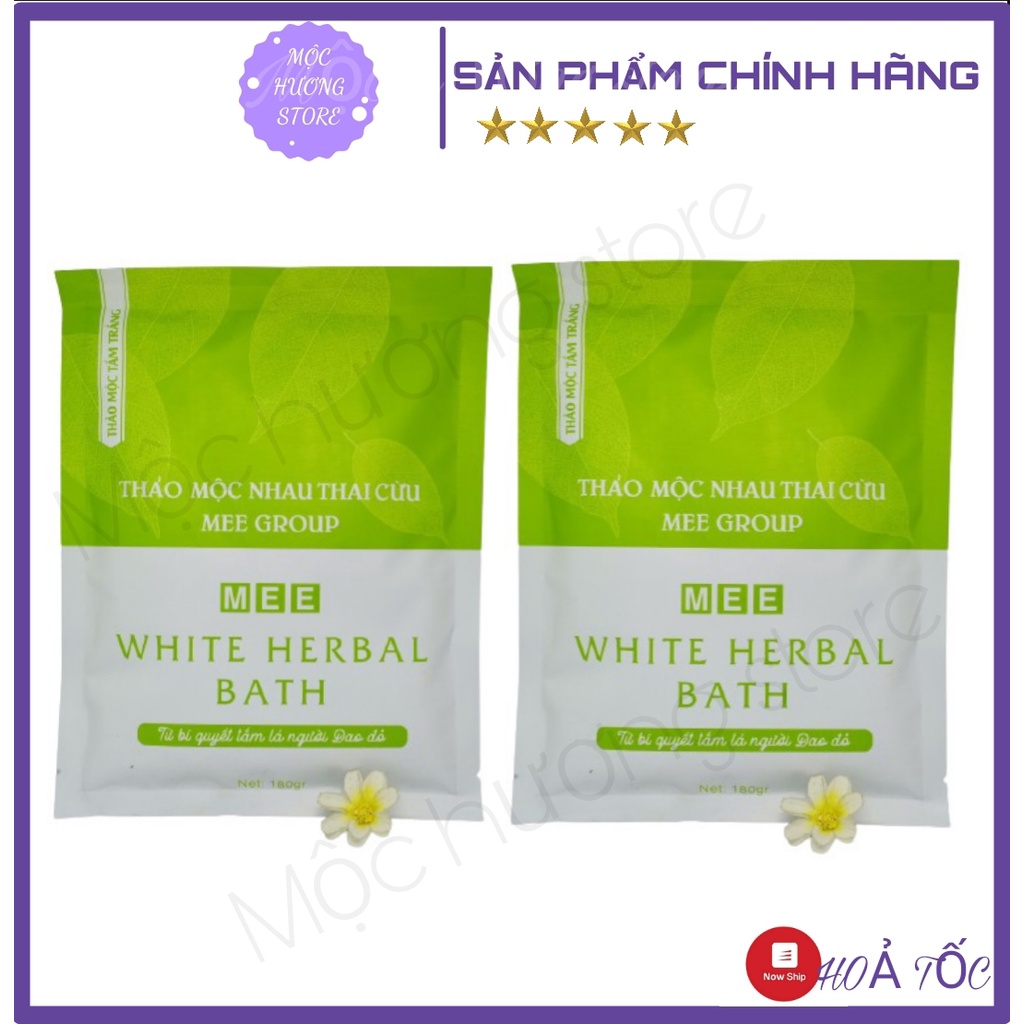 Combo 2 Thảo Mộc Tắm Trắng Nhau Thai Cừu - Mee Natural [CHÍNH HÃNG]