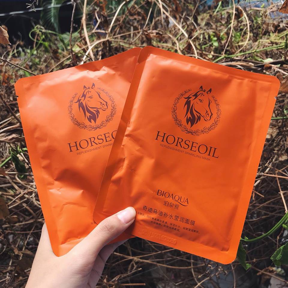 Mặt Nạ Nhau Thai Ngựa ⚜️FREESHIP⚜️ Mặt nạ dưỡng ẩm nhau thai ngựa Horse Oil Mask TEM STORE | BigBuy360 - bigbuy360.vn