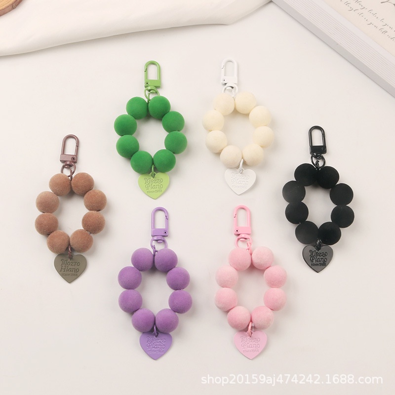 Móc Khóa Hình Trái Tim Bằng Kim Loại Nhiều Màu Mới