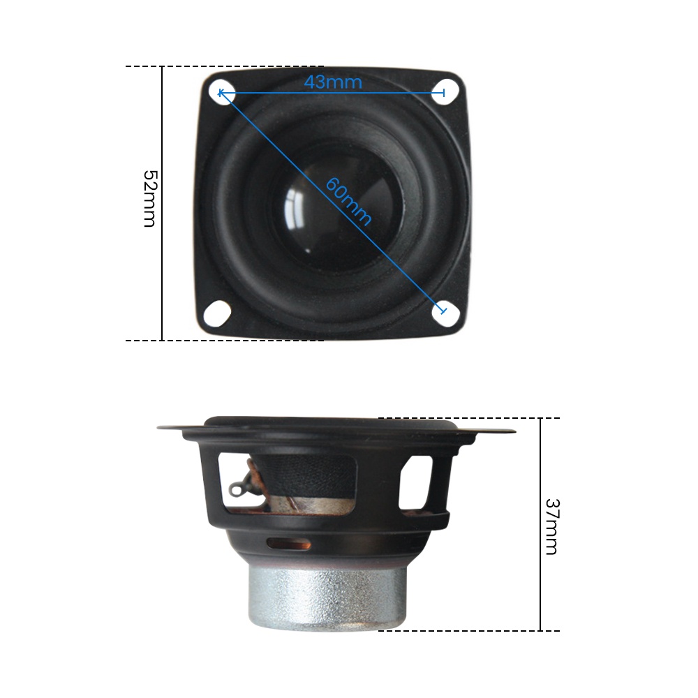 Set 2 loa âm thanh AIYIMA mini 6 Ohm 10W 2 inch 52MM chuyên dụng