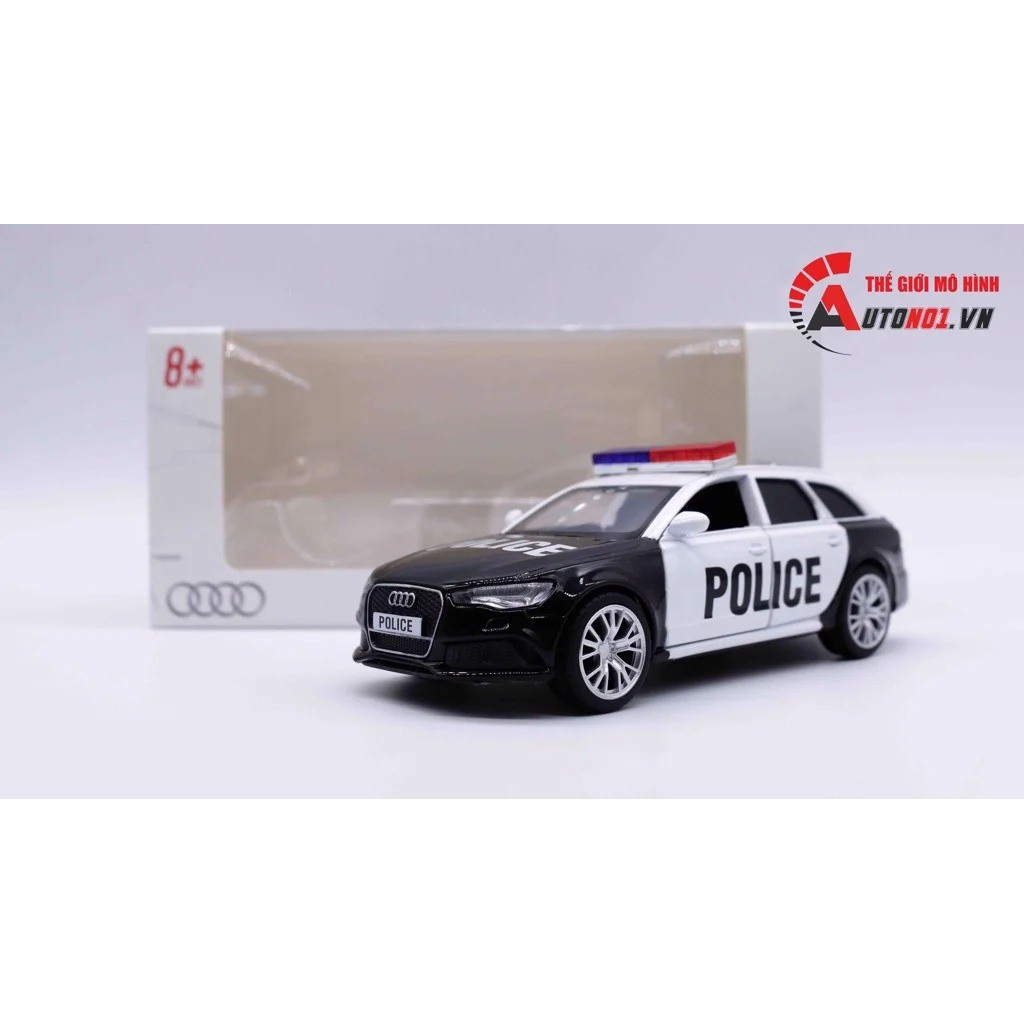 MÔ HÌNH XE AUDI Q8 POLICE 1:36 JACKIEKIM 7434