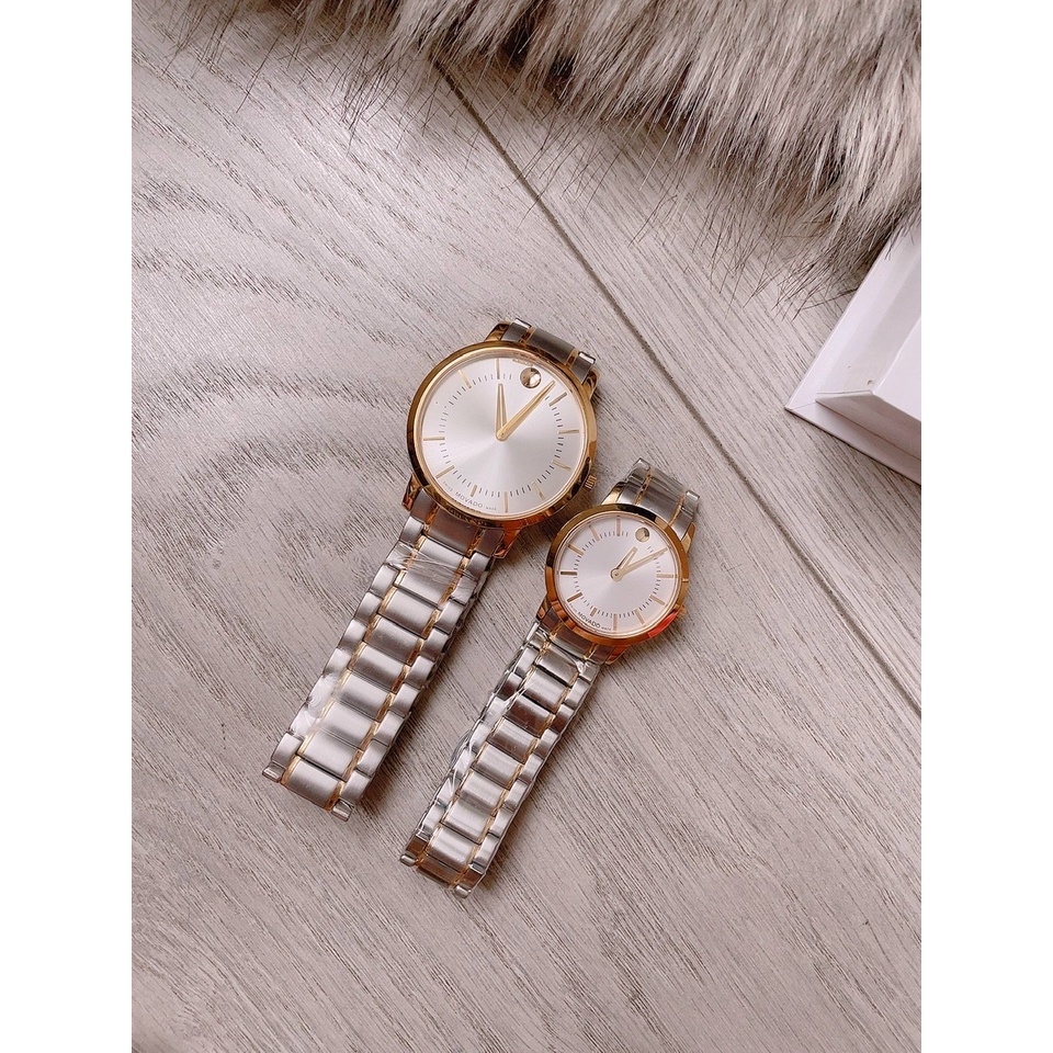 Đồng hồ nữ nam MVD dây thép - size 30/40mm