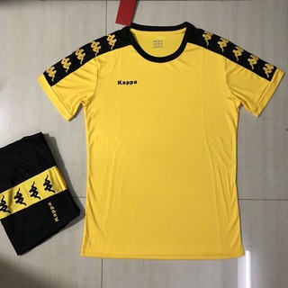 [ Thun thái ] Bộ quần áo bóng đá không logo KL02 vàng ( áo bóng đá thiết kế )