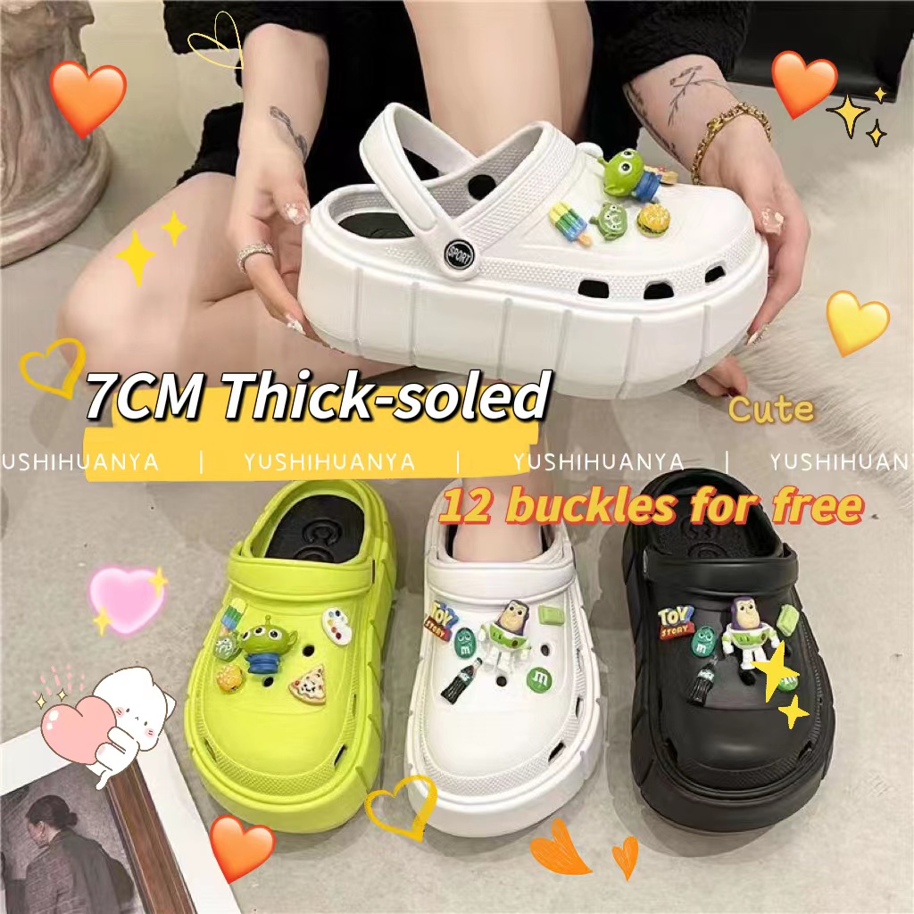 Giày Đế Dày 7CM Chống Nước Chống Trượt Kích Thước 36-41 3CM / 4.5cm / 6CM