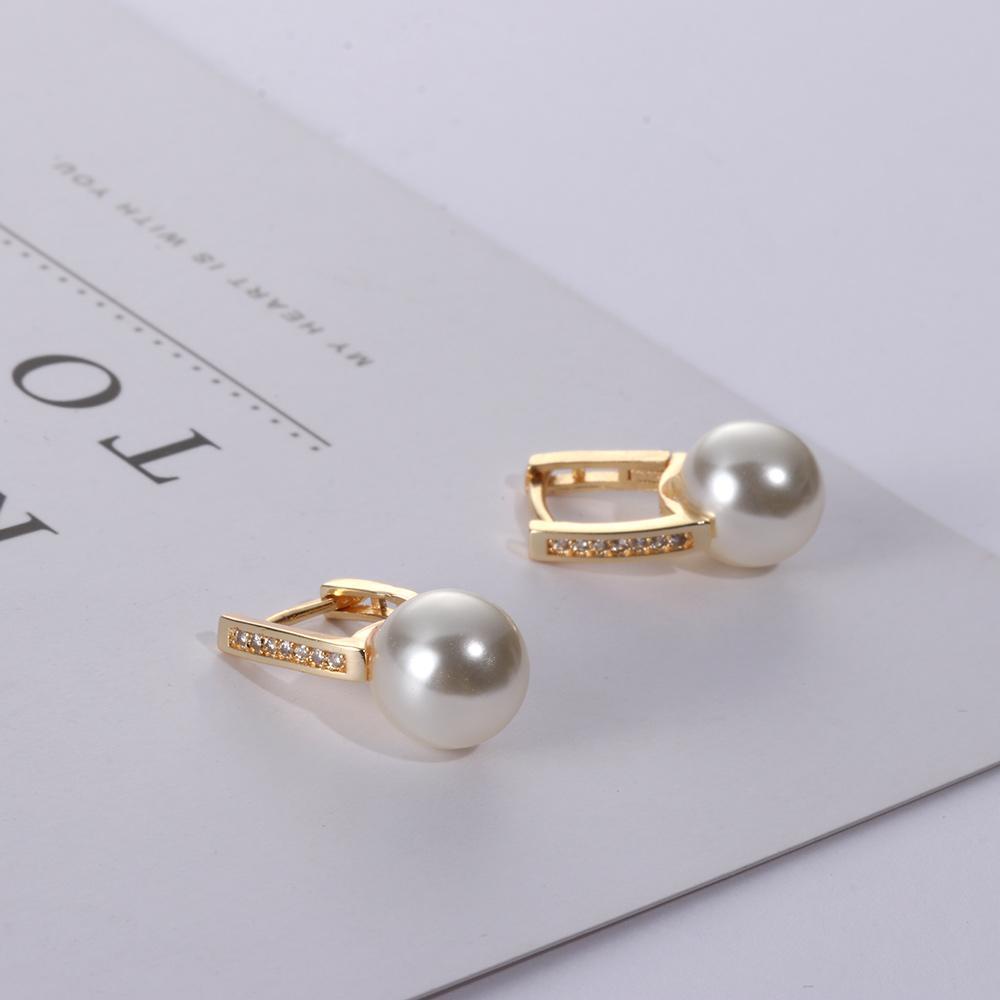 Đôi Bông Tai Mạ Vàng 18K Đính Đá Thời Trang Cho Nữ|Bịch Dẫn