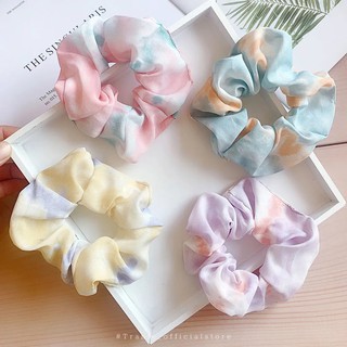 Buộc tóc scrunchies cao cấp loang màu siêu hot