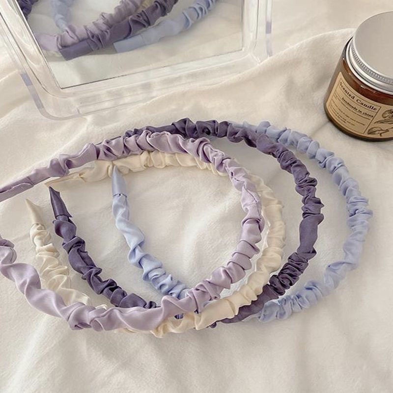 Cài tóc vải satin màu sắc ngọt ngào thời trang Hàn Quốc cho nữ