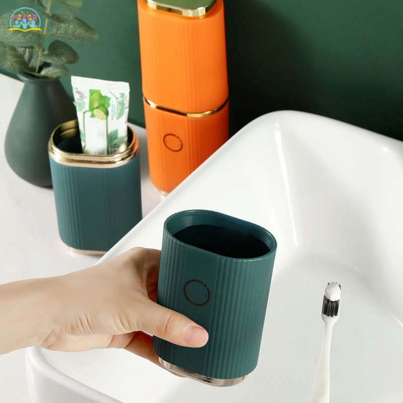 Hộp đựng bàn chải và kem đánh răng đi du lịch, cốc đựng đồ đi du lịch sang trọng lịch sự