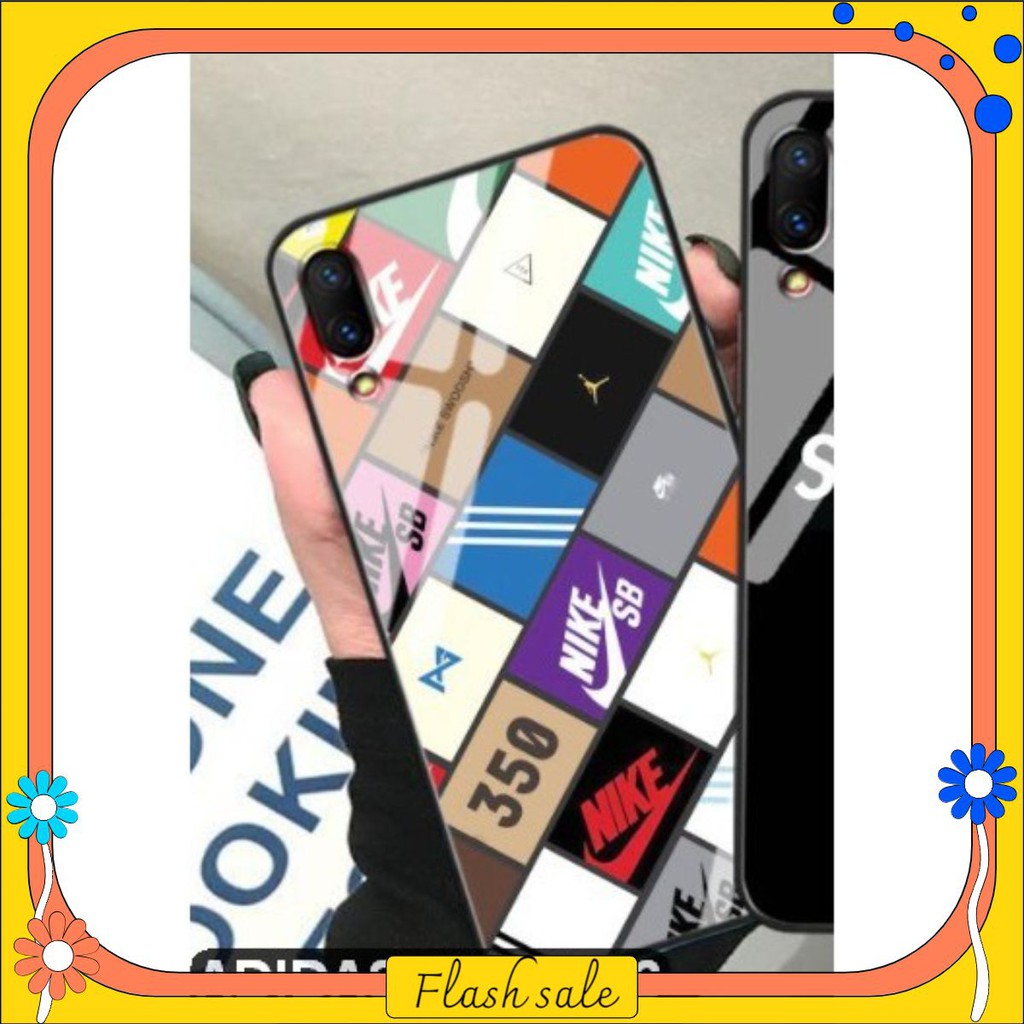 Ốp lưng cường lực kính  điện thoại iPhone 6/6Plus/6S/6SPlus/7/7Plus/8/8Plus/X/XR/XS/11/12/Pro/Promax ADIDAS_NIKE