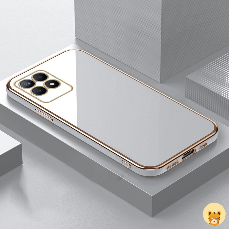 Ốp Điện Thoại Mạ Điện Sang Trọng 7 Màu Tùy Chọn Cho Realme 8i Case 8 Pro 4G 5G