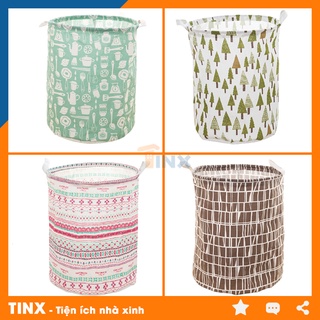 Giỏ vải đựng đồ đa năng, Sọt vải đựng quần áo đồ dùng gia đình chống thấm nước