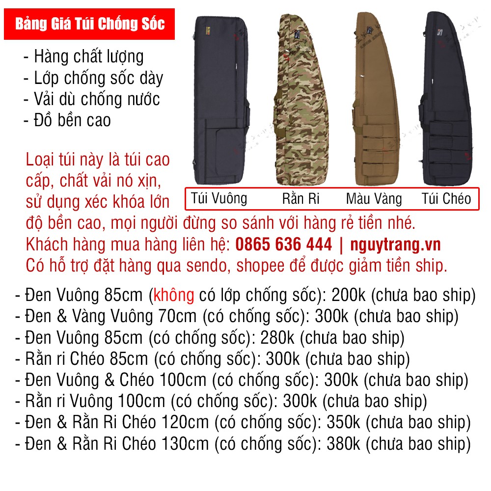 Túi chống sốc - Balo đựng cần câu cá các loại dài 70cm đến 130cm